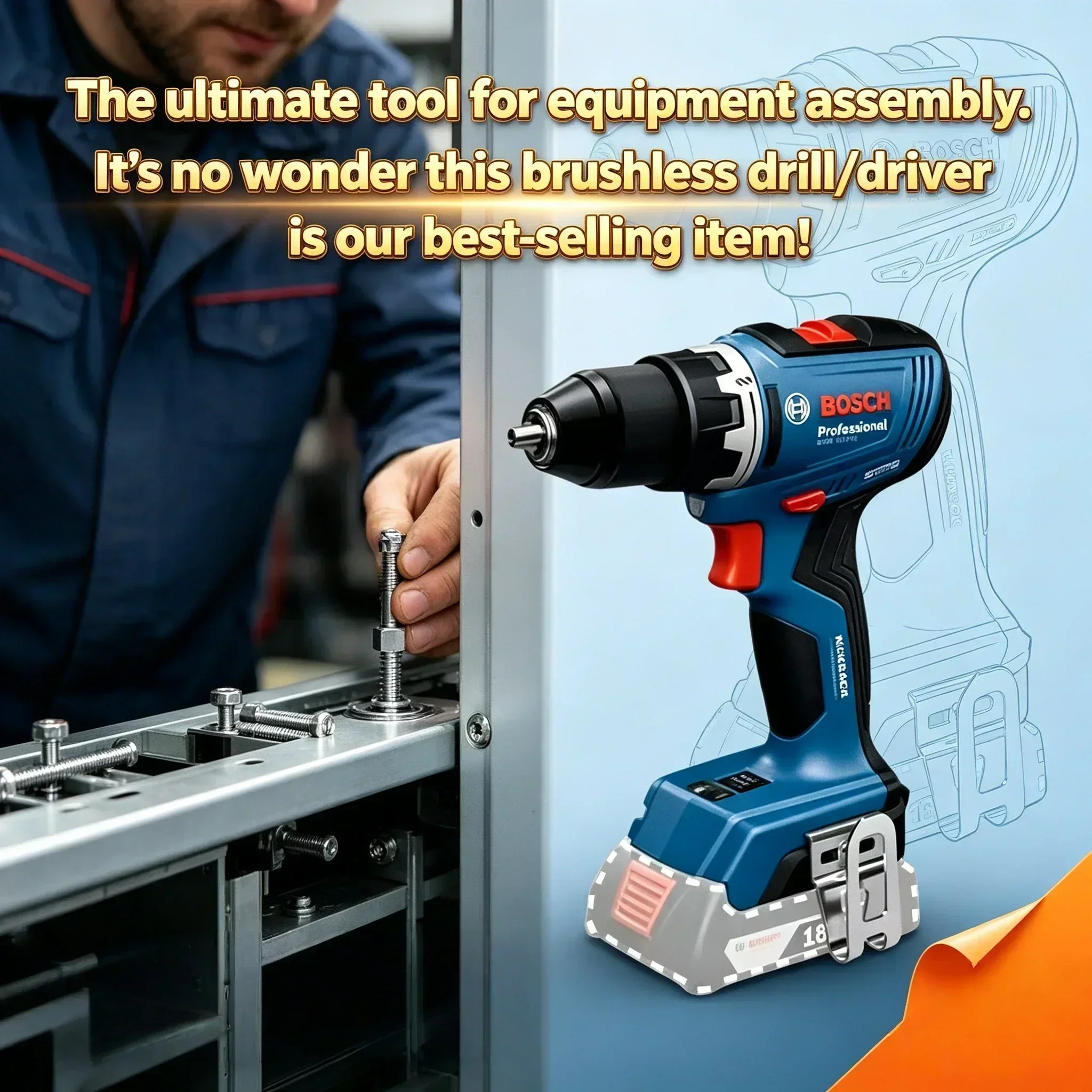 Bosch Drill Gsb 18V - Furadeira Sem Fio Profissional BOSCH GSR