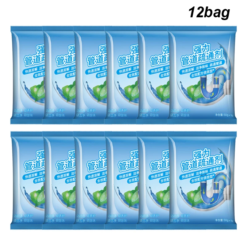 Pipe Freeze Spray - 12 sacos de limpeza de drenagem