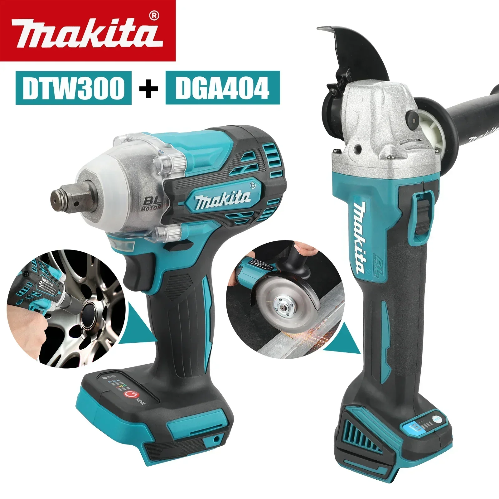Makita Drill Dtw300 - Conjunto de Ferramentas Makita DTW300 DGA404