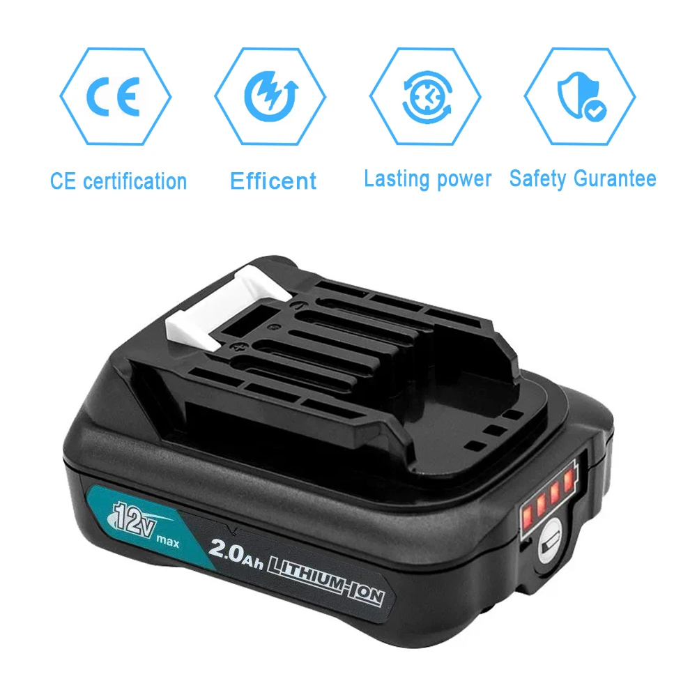 Makita Drill Hp1640 - Bateria Recarregável Li-ion 2.0Ah para Ferramentas