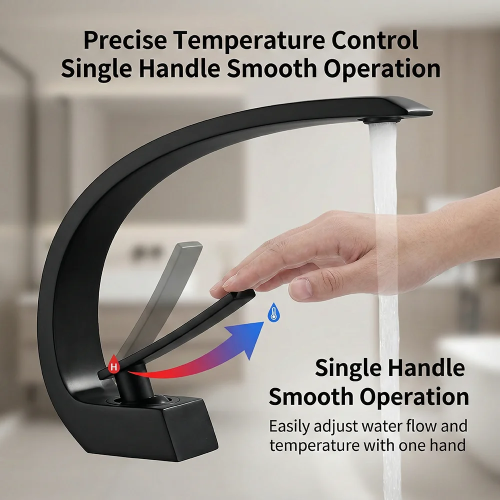 Torneira de Banheiro Preta Fos - Silicone Tap Washer avaliação e preço