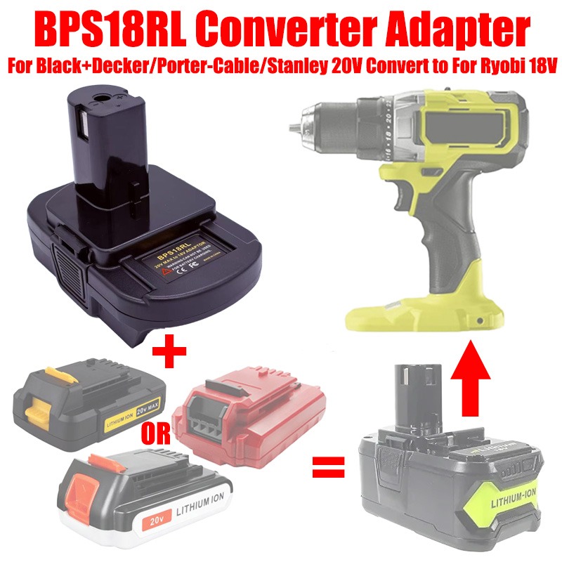Adaptador de bateria ALASICKA  - Black+Decker Tool Cordless avaliação e preço