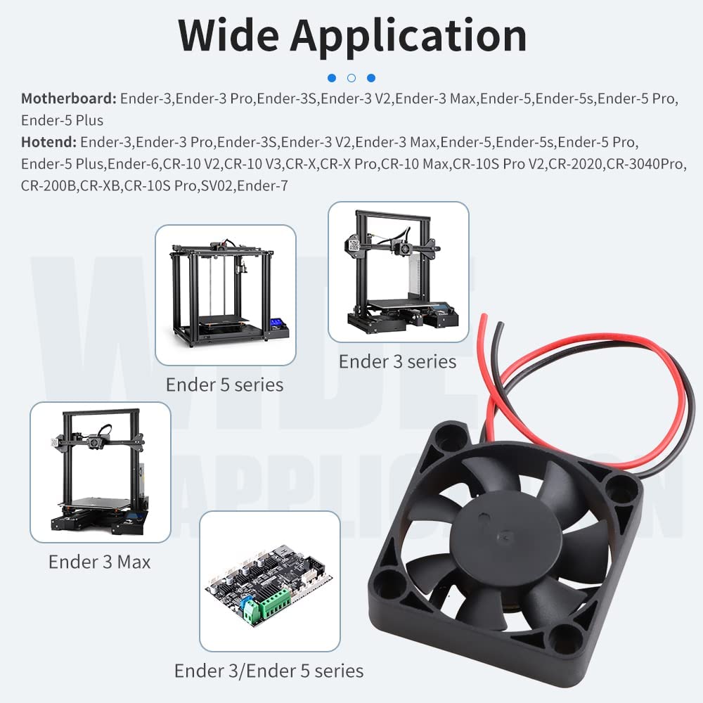 2pcs Creality Original 4010 Ve - Creality Printer Ender 3 avaliação e preço
