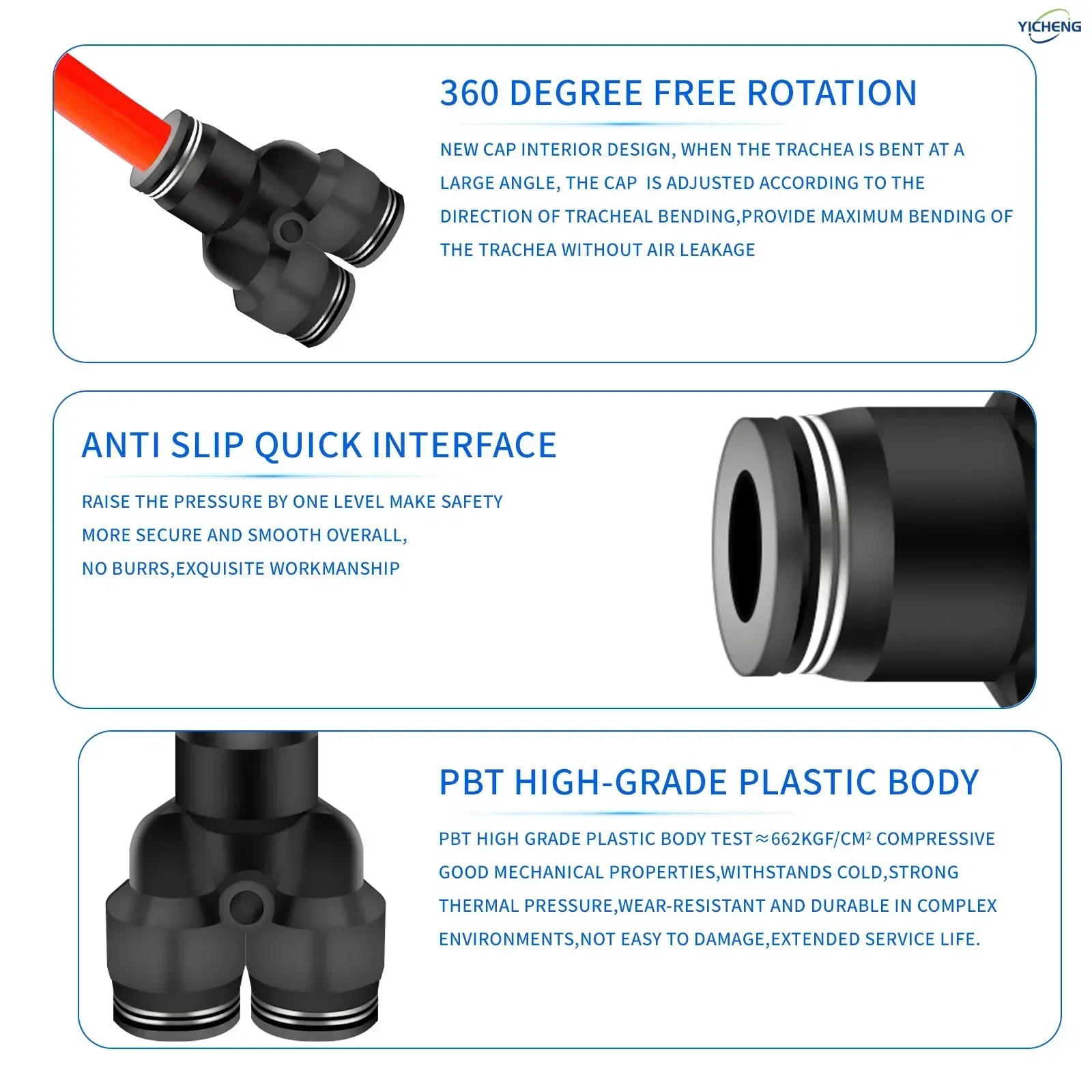 Conector de mangueira pneumáti - Push Fit Connector avaliação e preço