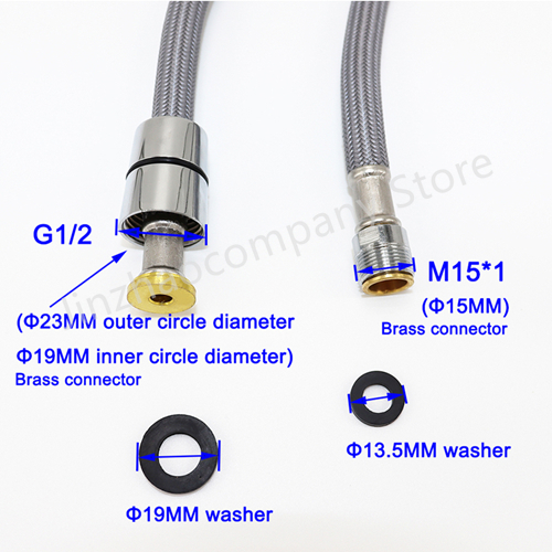 50cm/60cm/85cm/150cm/180cm/300 - Flexible Hose Braided avaliação e preço