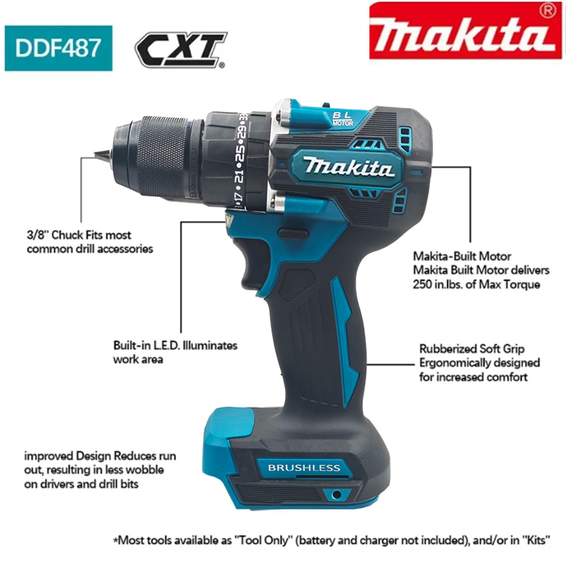 Bateria Makita 18v, Furadeira  - Makita Drill Ddf484 avaliação e preço