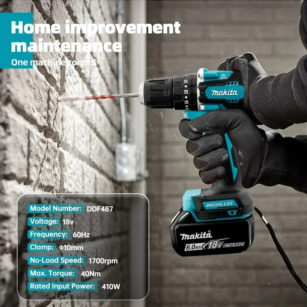 Furadeira Sem Fio Makita 100%  - Makita Drill Ddf484 avaliação e preço