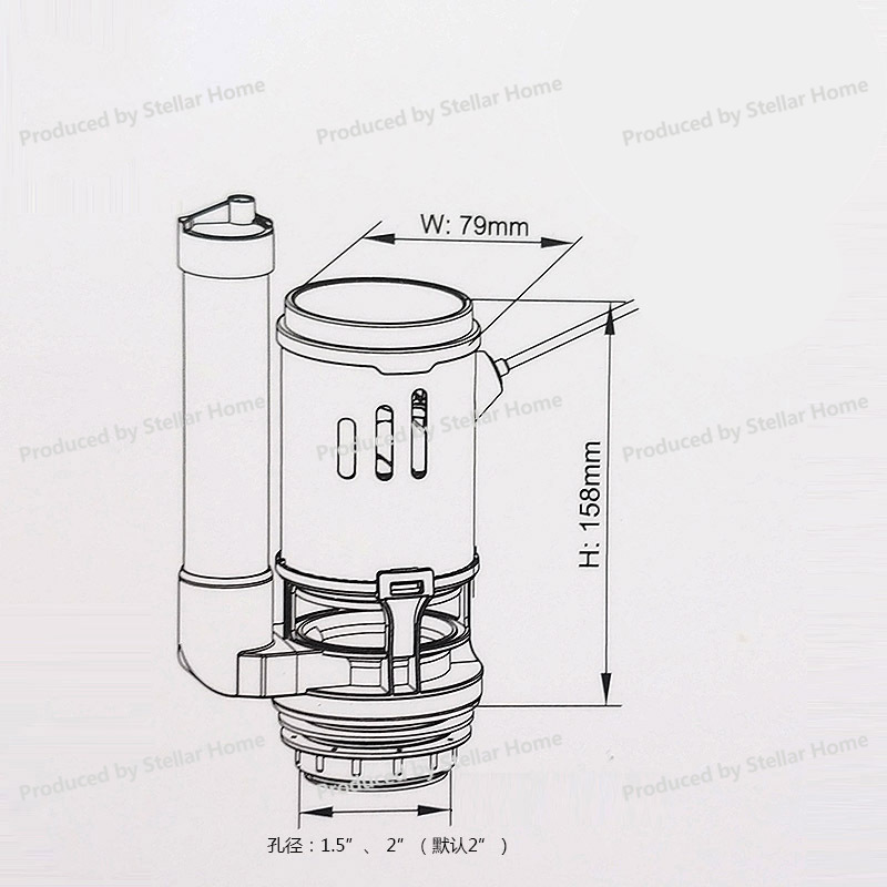 Válvula de Descarga Universal  - Toilet Fill Valve avaliação e preço