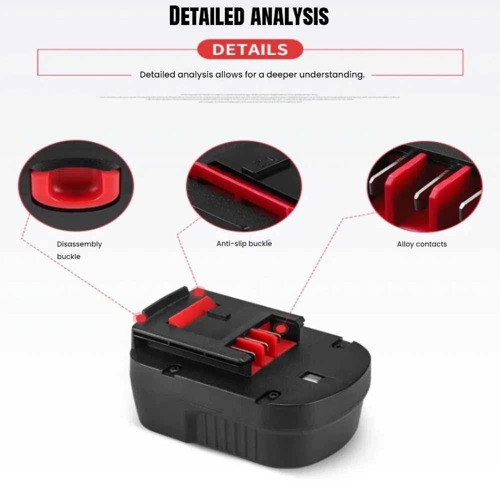 Bateria Ni-MH de 14.4V 6000mAh - Black+Decker Tool Cordless avaliação e preço