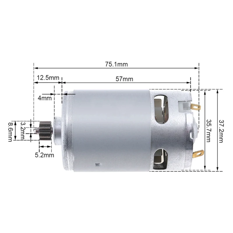 Motor DC RS550 12/13 Dentes 9, - Bosch Drill Gsb 18V avaliação e preço