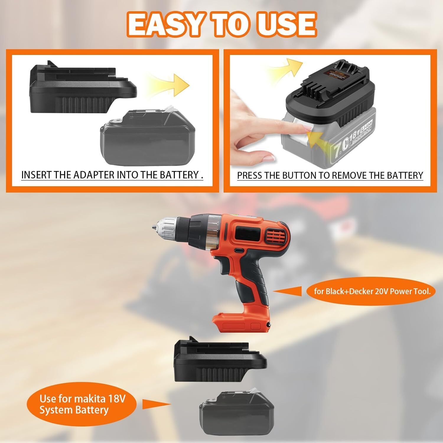 Conversor para Ferramentas Sem - Black+Decker Tool Cordless avaliação e preço