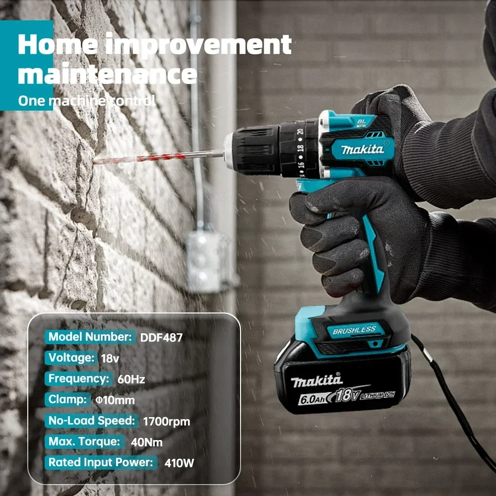 Parafusadeira Elétrica Makita  - Makita Drill Ddf484 avaliação e preço